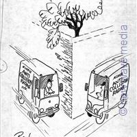 crashing radar vehicle